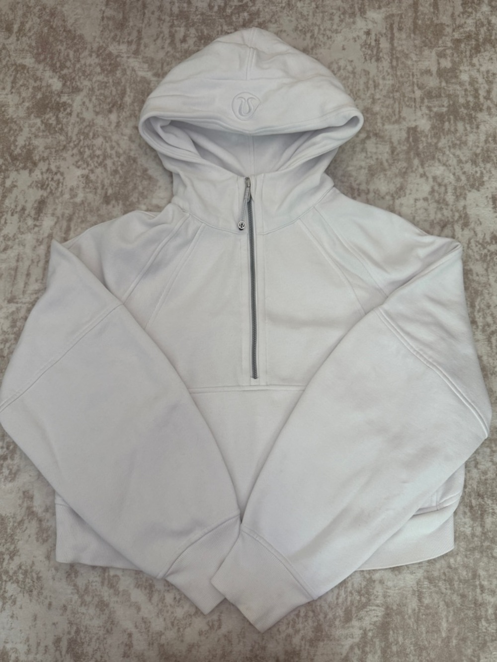 Lululemon Scuba Half-Zip Hoodie White XS/S